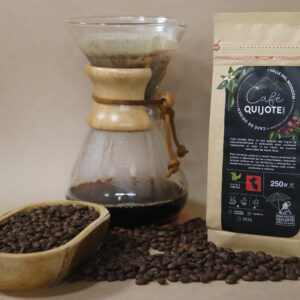 Café Santa Rosa del Proyecto Quijote para la Vida, producto de identidad comunitaria.